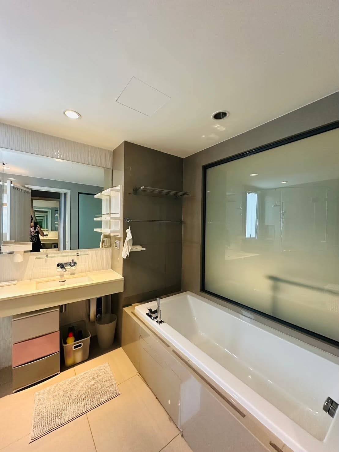 Modern 2-bed, 2-bath condo at Rhythm Sukhumvit 42, 79 sqm. Rent for 65,000 THB/month, fully furnished, near Ekkamai BTS. Great amenities and location!