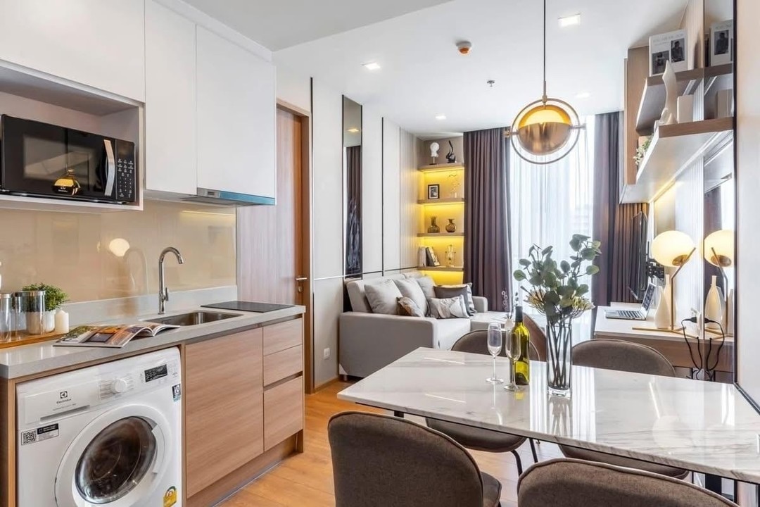 1-Bed 1-Bath condo at Noble Around Sukhumvit 33, 36 sqm, fully furnished, 33,000 THB/month. Near BTS Phrom Phong. Contact Best BKK Condos for more details.