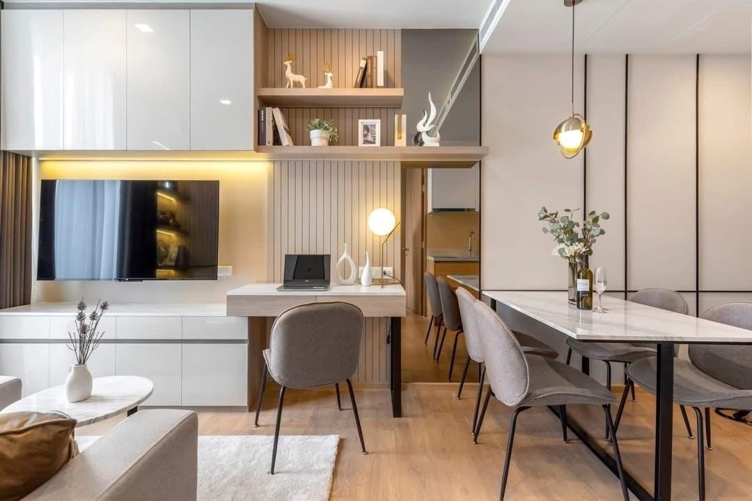 1-Bed 1-Bath condo at Noble Around Sukhumvit 33, 36 sqm, fully furnished, 33,000 THB/month. Near BTS Phrom Phong. Contact Best BKK Condos for more details.