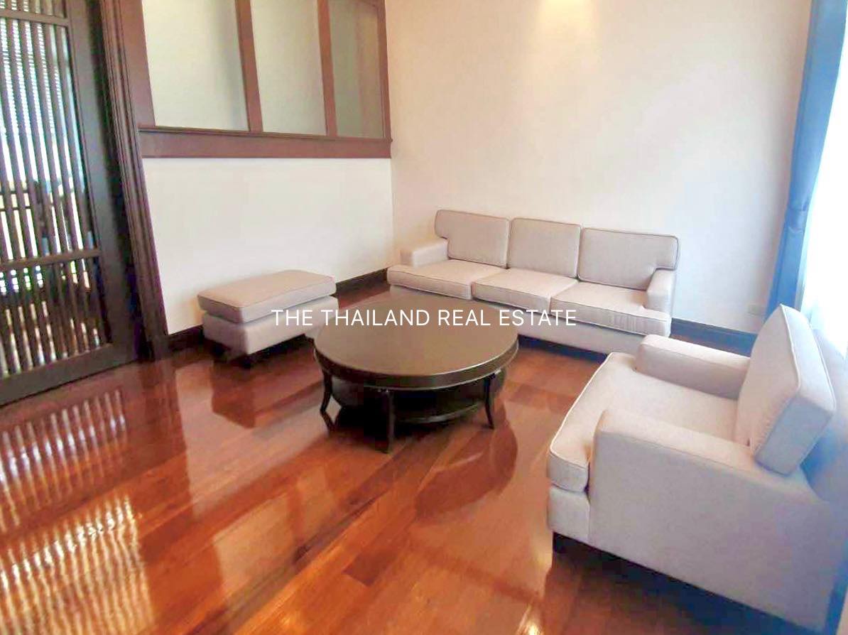 Luxurious 4-bedroom house for rent at L&H Villa Sathorn. Pet-friendly, private pool, and garden. Prime location near BTS Chong Nonsi. Rent for 200,000 THB/month