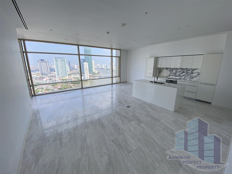 2-Bed, 3-Bath Condo for Rent/Sale at Four Seasons Private Residence, 138.39 SQM, Chao Phraya River Views, BTS Saphan Taksin, Rent 240,000 THB/month, Sale 57M THB