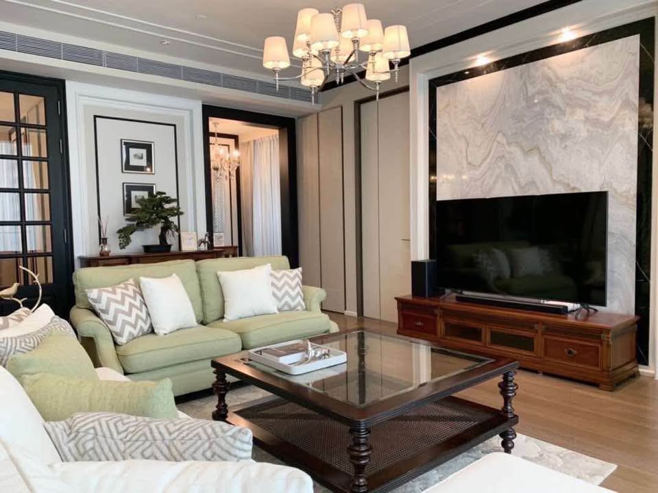 Luxurious 2-bedroom, 2-bathroom condo for sale at Kraam Sukhumvit 26. High floor, 110 sqm, fully furnished, breathtaking city views. Price: 32M THB.
