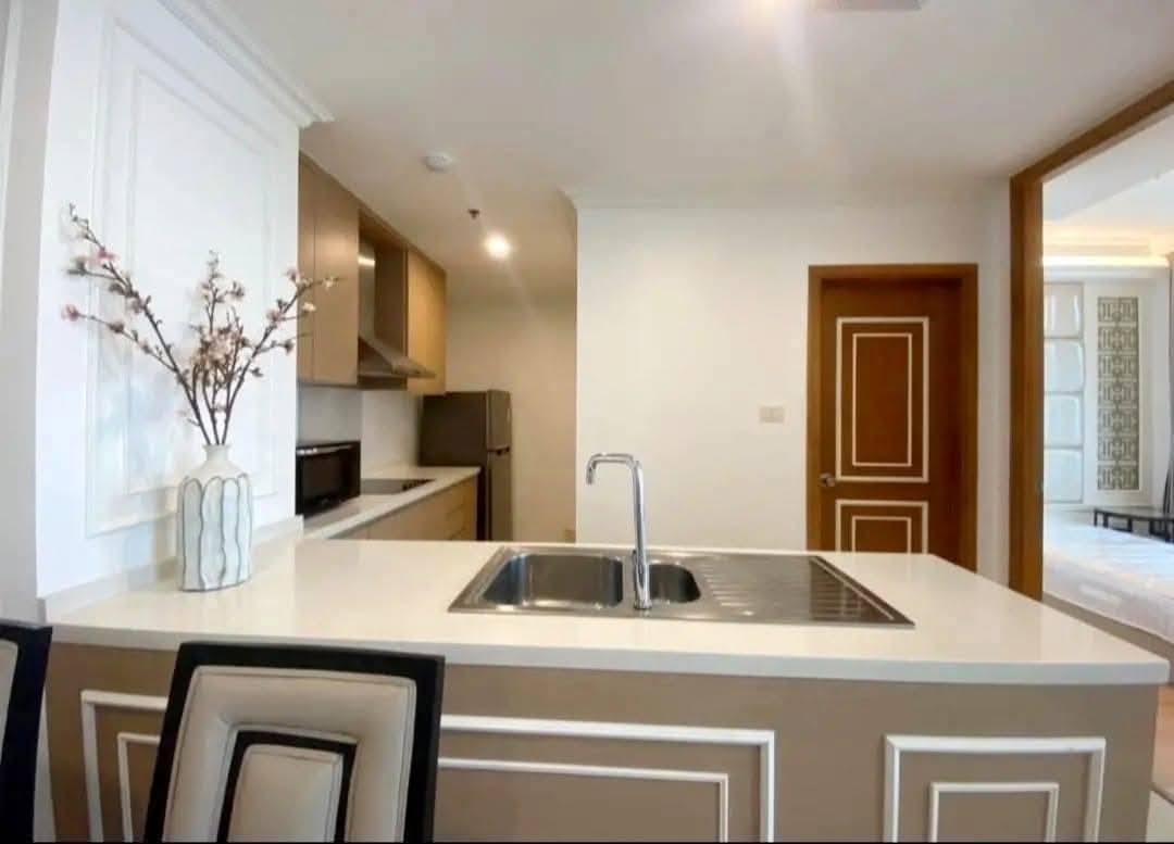 2-bed, 2-bath duplex at The Empire Place Sathorn, near BTS Chong Nonsi, 120 sqm, fully furnished, 60,000 THB/month, available from January 20, 2025.