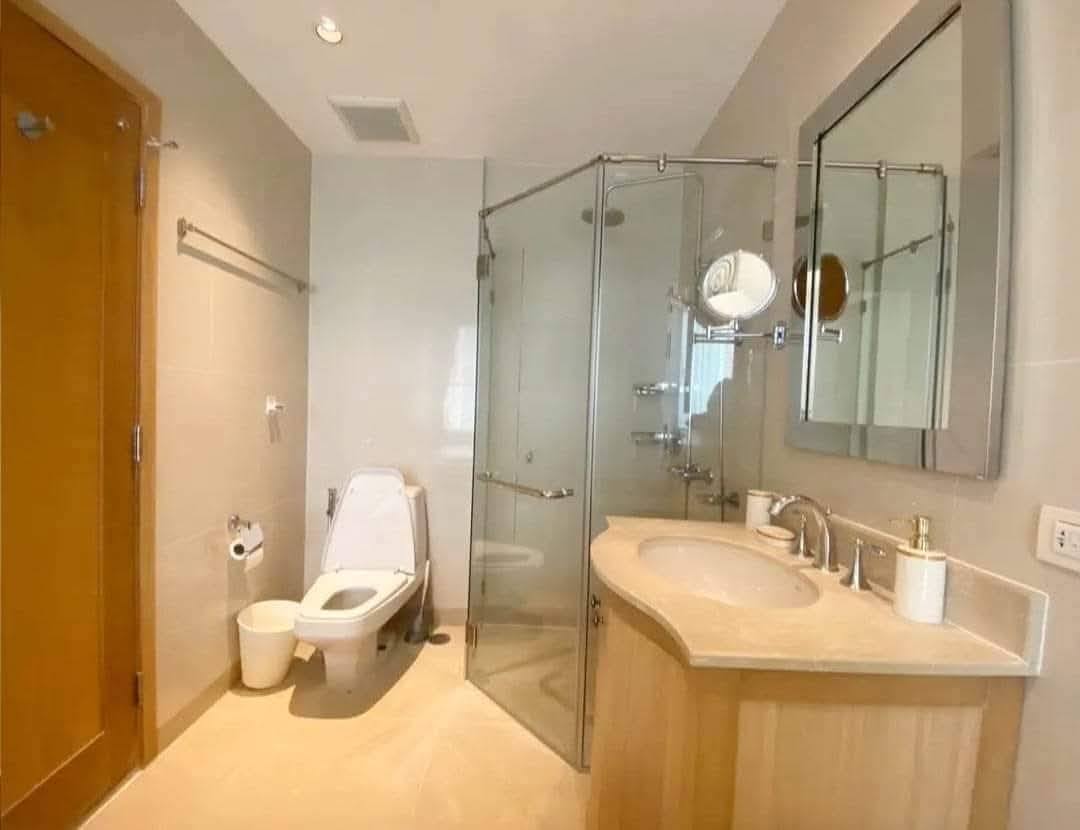 2-bed, 2-bath duplex at The Empire Place Sathorn, near BTS Chong Nonsi, 120 sqm, fully furnished, 60,000 THB/month, available from January 20, 2025.