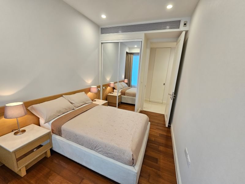 2-Bedroom, 2-Bathroom, 110 sqm Condo at Q Langsuan for Rent, 85K THB, Near BTS Chit Lom, MRT Lumphini