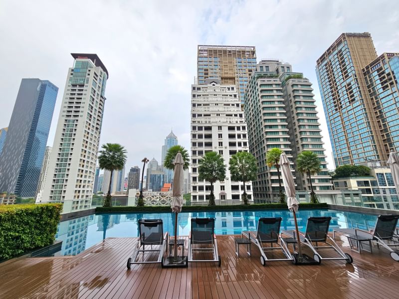 2-Bedroom, 2-Bathroom, 110 sqm Condo at Q Langsuan for Rent, 85K THB, Near BTS Chit Lom, MRT Lumphini
