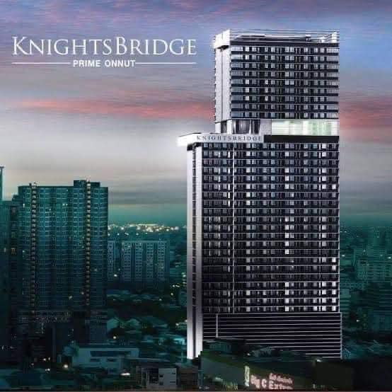 Fully furnished 1-bedroom condo, 28 sqm, at Knightsbridge Prime Onnut. High floor, city views, near BTS Onnut and Big C Onnut. Perfect for urban living.