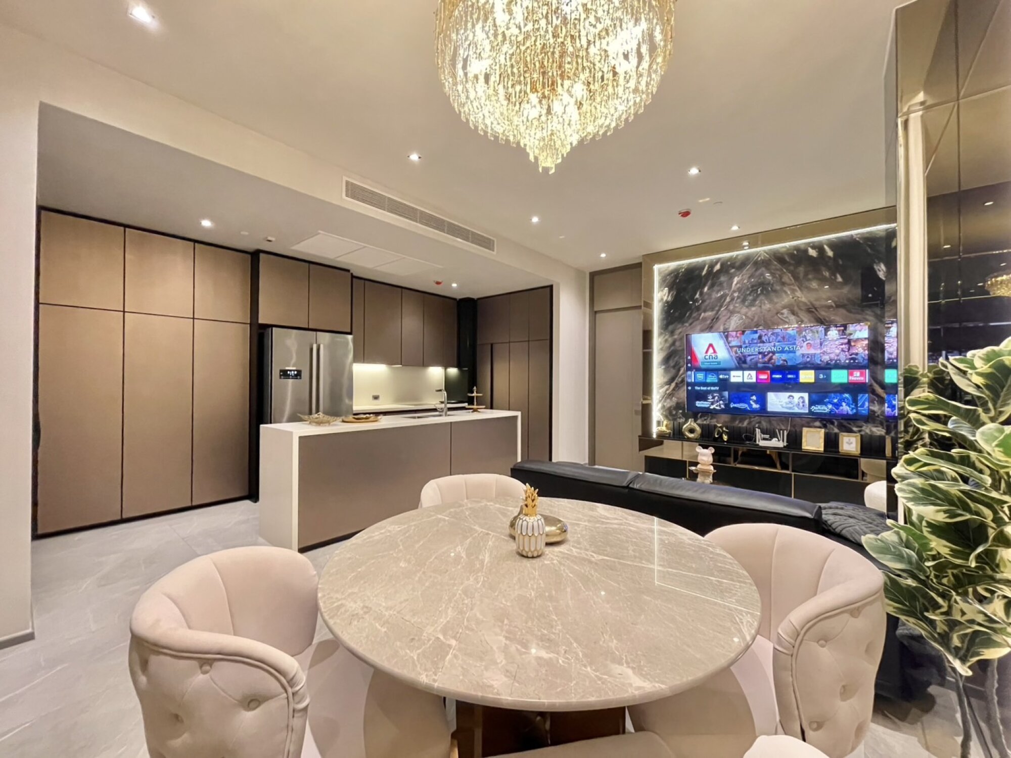 Explore this luxurious 2-bed, 2-bath condo at Hyde Heritage Thonglor. 80 sqm, great amenities, stunning city views, available for rent at 130,000 THB/month.