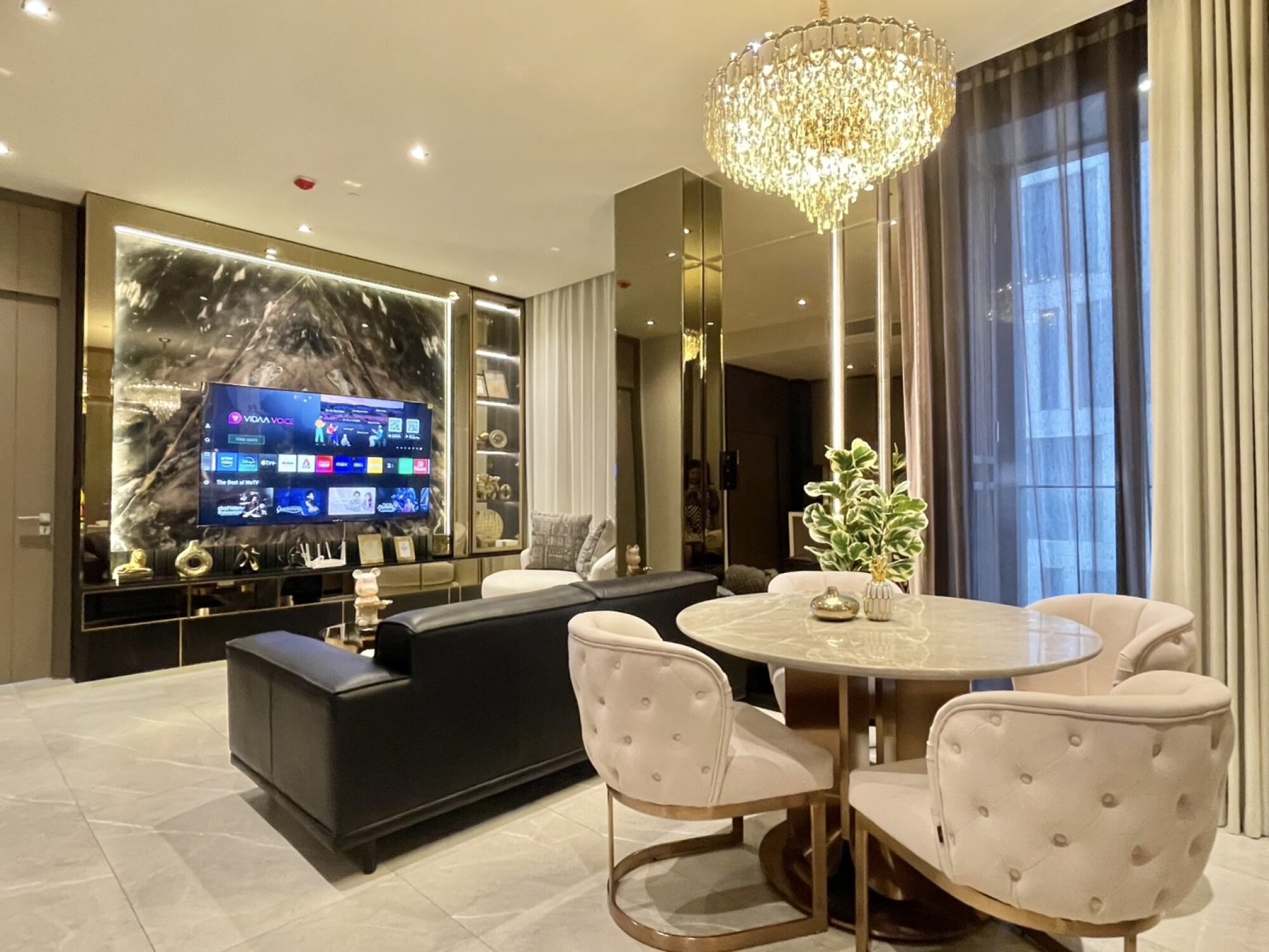 Explore this luxurious 2-bed, 2-bath condo at Hyde Heritage Thonglor. 80 sqm, great amenities, stunning city views, available for rent at 130,000 THB/month.