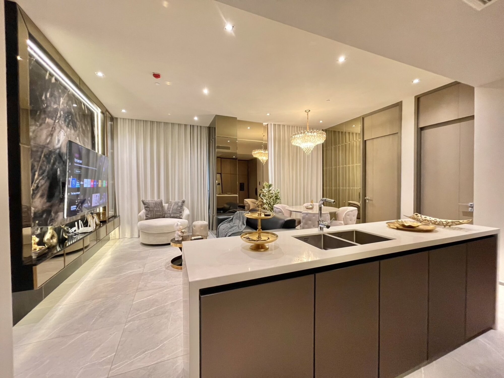 Explore this luxurious 2-bed, 2-bath condo at Hyde Heritage Thonglor. 80 sqm, great amenities, stunning city views, available for rent at 130,000 THB/month.