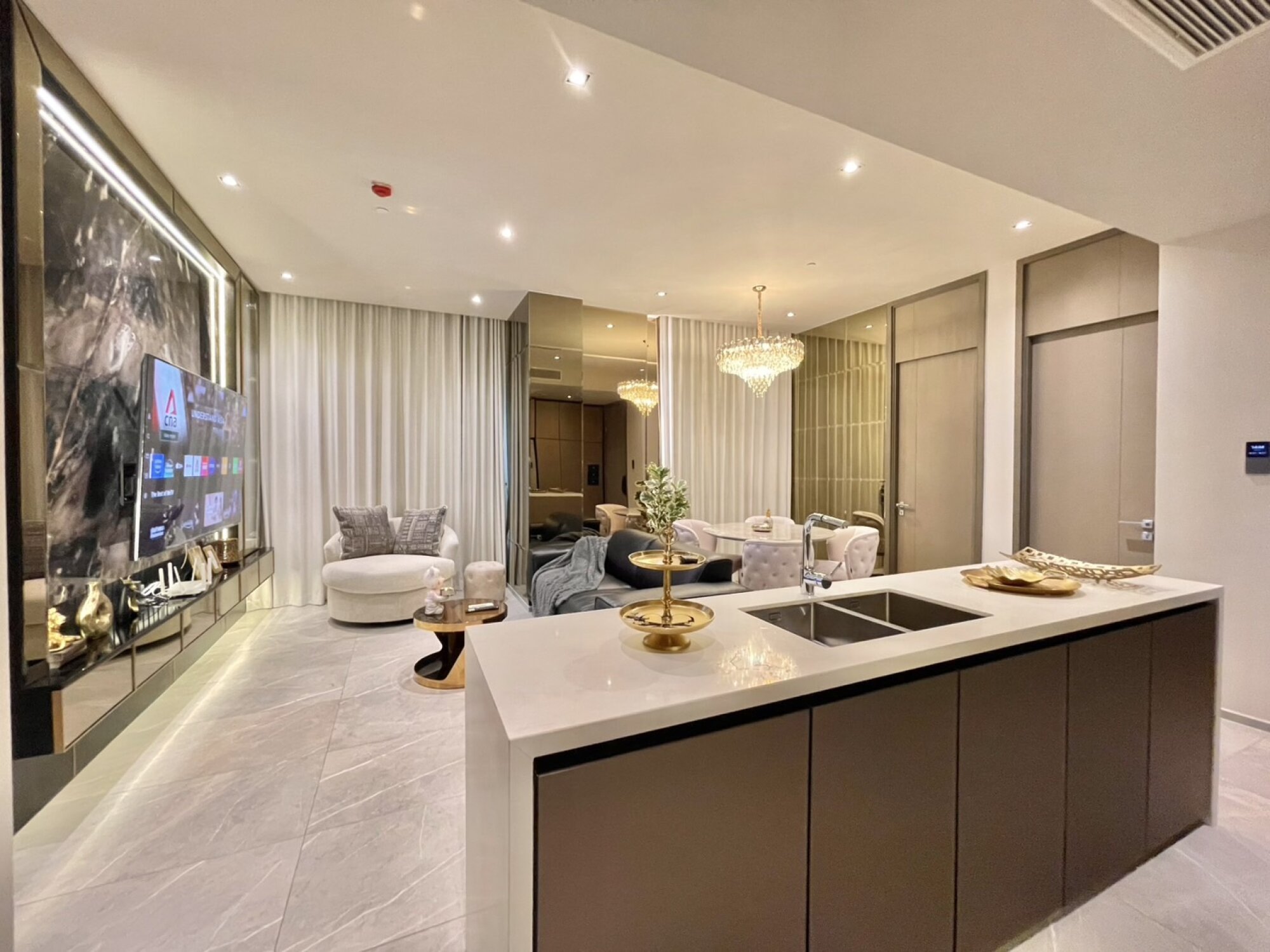 Explore this luxurious 2-bed, 2-bath condo at Hyde Heritage Thonglor. 80 sqm, great amenities, stunning city views, available for rent at 130,000 THB/month.