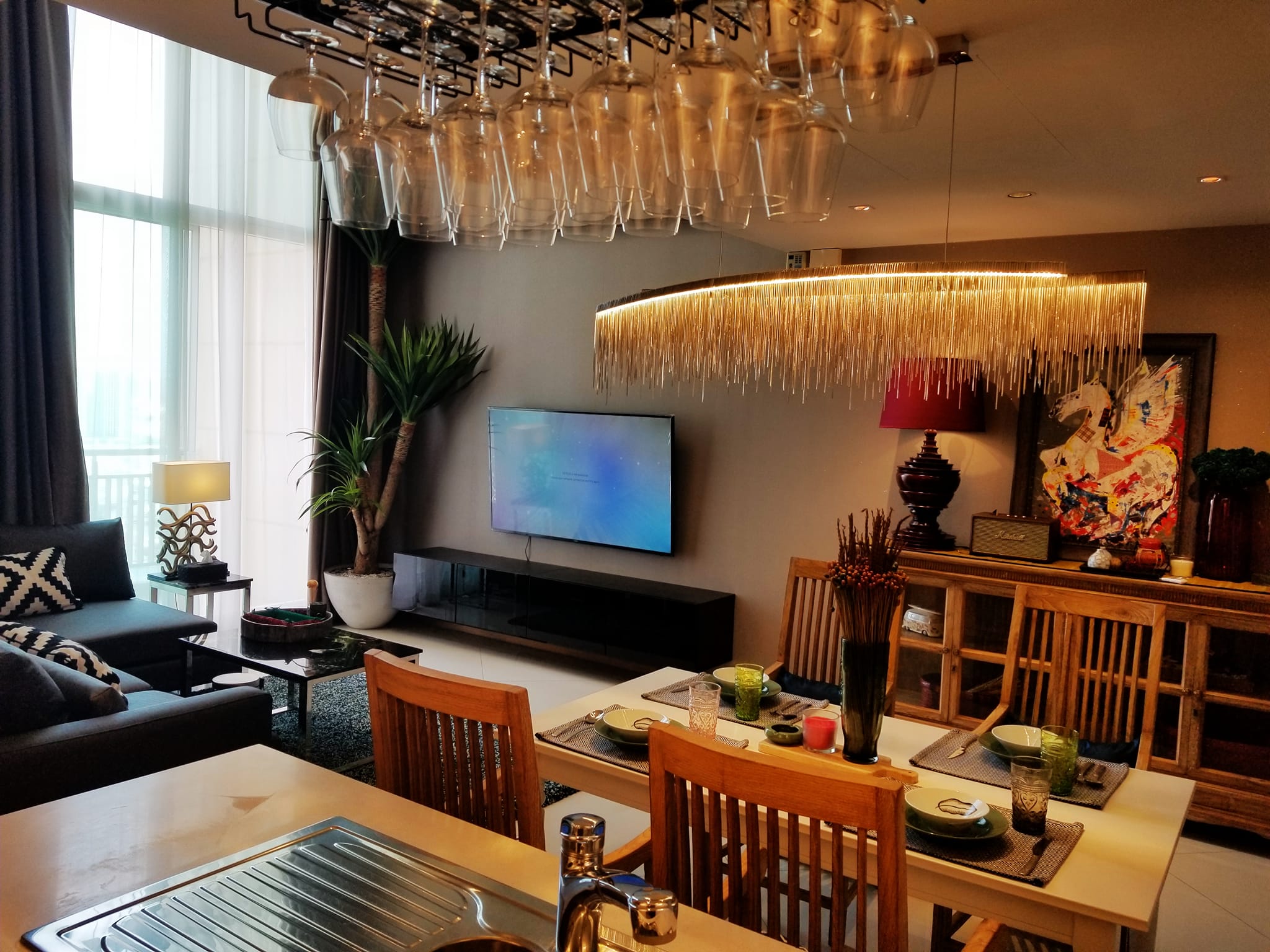 2-Bedroom, 2-Bathroom Duplex Condo, 108.9 sqm at The Empire Place, Sathon, Bangkok for Sale, 18,500,000 THB, Near BTS Chong Nonsi Station.