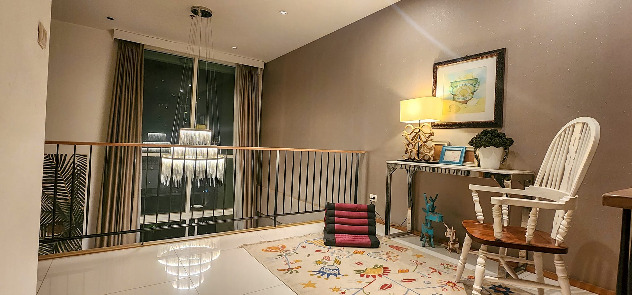 2-Bedroom, 2-Bathroom Duplex Condo, 108.9 sqm at The Empire Place, Sathon, Bangkok for Sale, 18,500,000 THB, Near BTS Chong Nonsi Station.
