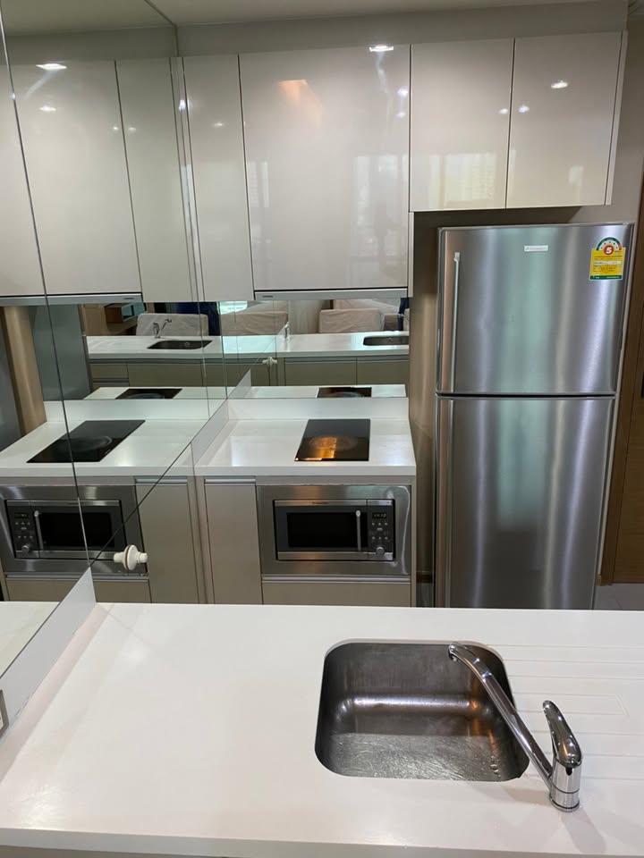 Stylish 1-bed, 1-bath condo at The Address Sathorn, 46.6 sqm, 12th floor with Mahanakhon Kingpower view. Prime location near BTS St. Louis & Chong Nonsi. Rent starts at 29,500 THB/month.
