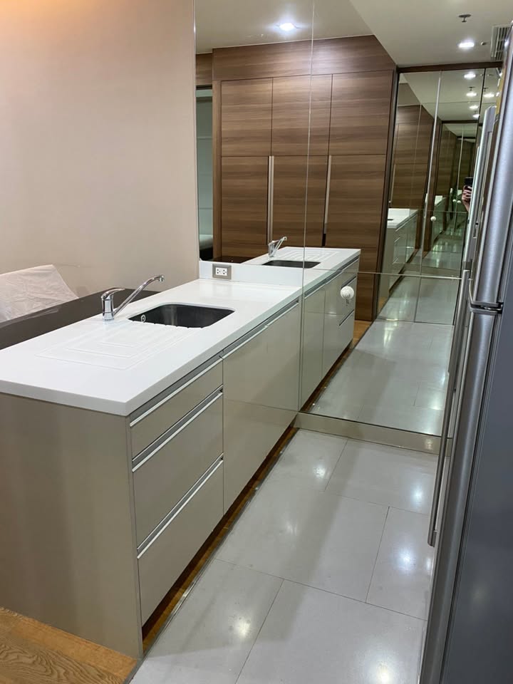 Stylish 1-bed, 1-bath condo at The Address Sathorn, 46.6 sqm, 12th floor with Mahanakhon Kingpower view. Prime location near BTS St. Louis & Chong Nonsi. Rent starts at 29,500 THB/month.