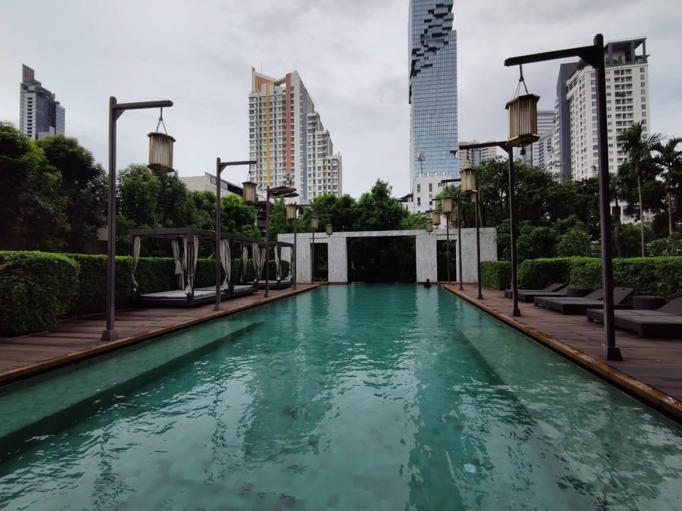 Stylish 1-bed, 1-bath condo at The Address Sathorn, 46.6 sqm, 12th floor with Mahanakhon Kingpower view. Prime location near BTS St. Louis & Chong Nonsi. Rent starts at 29,500 THB/month.