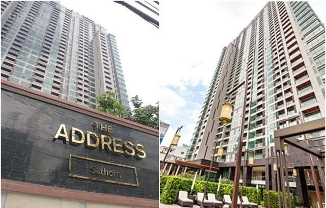 Stylish 1-bed, 1-bath condo at The Address Sathorn, 46.6 sqm, 12th floor with Mahanakhon Kingpower view. Prime location near BTS St. Louis & Chong Nonsi. Rent starts at 29,500 THB/month.