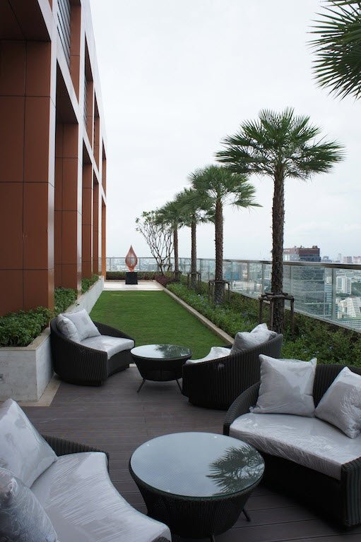Stylish 1-bed, 1-bath condo at The Address Sathorn, 46.6 sqm, 12th floor with Mahanakhon Kingpower view. Prime location near BTS St. Louis & Chong Nonsi. Rent starts at 29,500 THB/month.