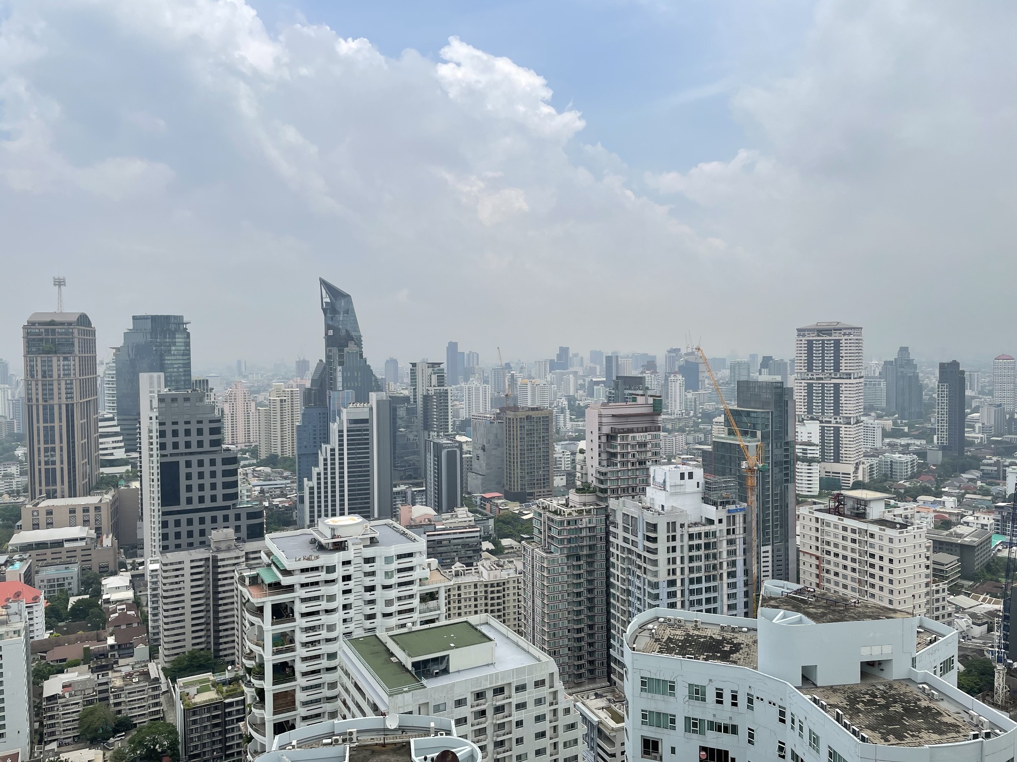 Stylish 1-bed, 1-bath condo at The Address Sathorn, 46.6 sqm, 12th floor with Mahanakhon Kingpower view. Prime location near BTS St. Louis & Chong Nonsi. Rent starts at 29,500 THB/month.