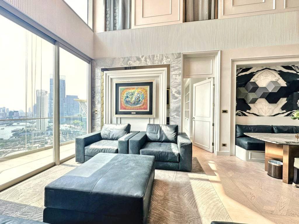 2-Bed, 2-Bath, 379 sqm Condo at The Residences Mandarin Oriental for Rent, ฿260,000/month, Saphan Taksin BTS, Luxury Living in Bangkok