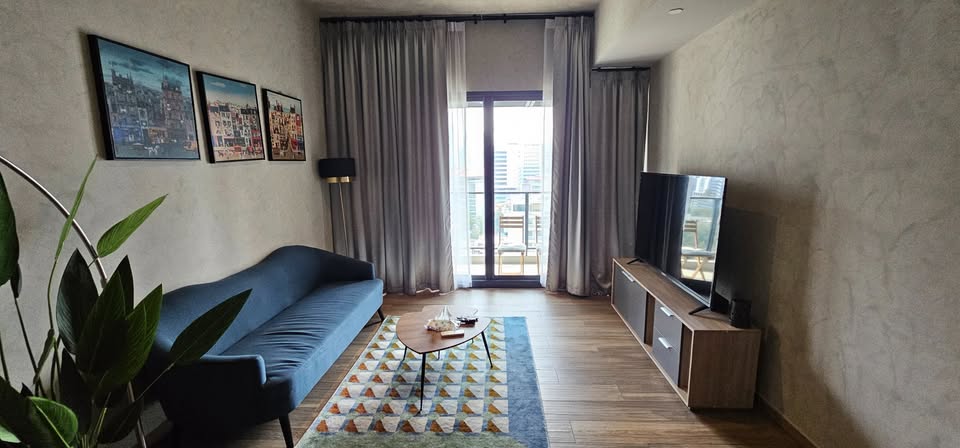 2-Bed, 1-Bath 75 sqm Condo at The Lofts Asoke, Rent 70K/Month, Near Phetchaburi MRT, Fully Furnished, Ready to Move In.