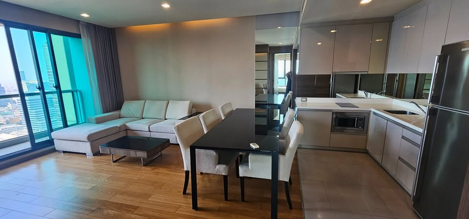 2-Bed, 2-Bath, 80 sqm Condo for Rent at The Address Sathorn, ฿52,000/month, Near BTS Saint Louis – Fully Furnished, Luxurious Urban Living in Prime Sathorn District