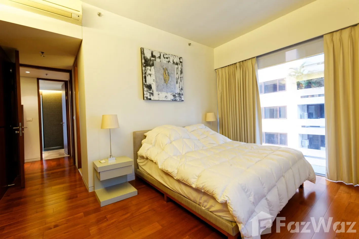 Luxurious 2-bed, 2-bath condo at Hansar Rajdamri, 112 sqm. For sale at ฿10,000,000 or for rent at ฿75,000/month. Prime location, top amenities.