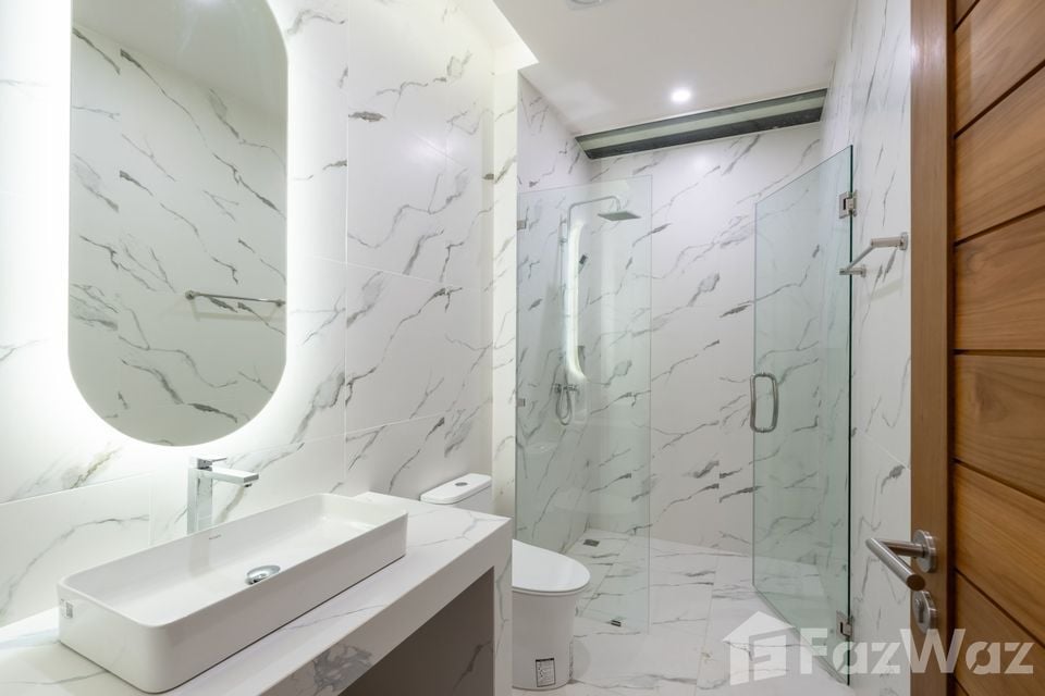 Newly completed 3-bedroom, 4-bathroom pool villa in Bophut Soi Kaopra for sale at ฿14,900,000 or ฿110,000/month rental. Luxury living in Koh Samui.