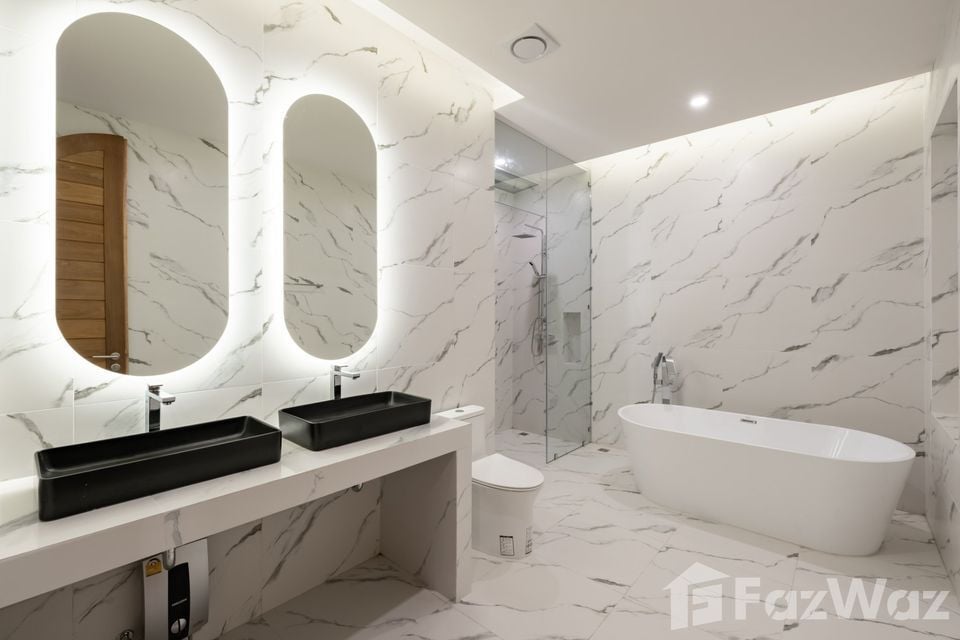 Newly completed 3-bedroom, 4-bathroom pool villa in Bophut Soi Kaopra for sale at ฿14,900,000 or ฿110,000/month rental. Luxury living in Koh Samui.
