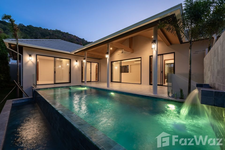 Newly completed 3-bedroom, 4-bathroom pool villa in Bophut Soi Kaopra for sale at ฿14,900,000 or ฿110,000/month rental. Luxury living in Koh Samui.