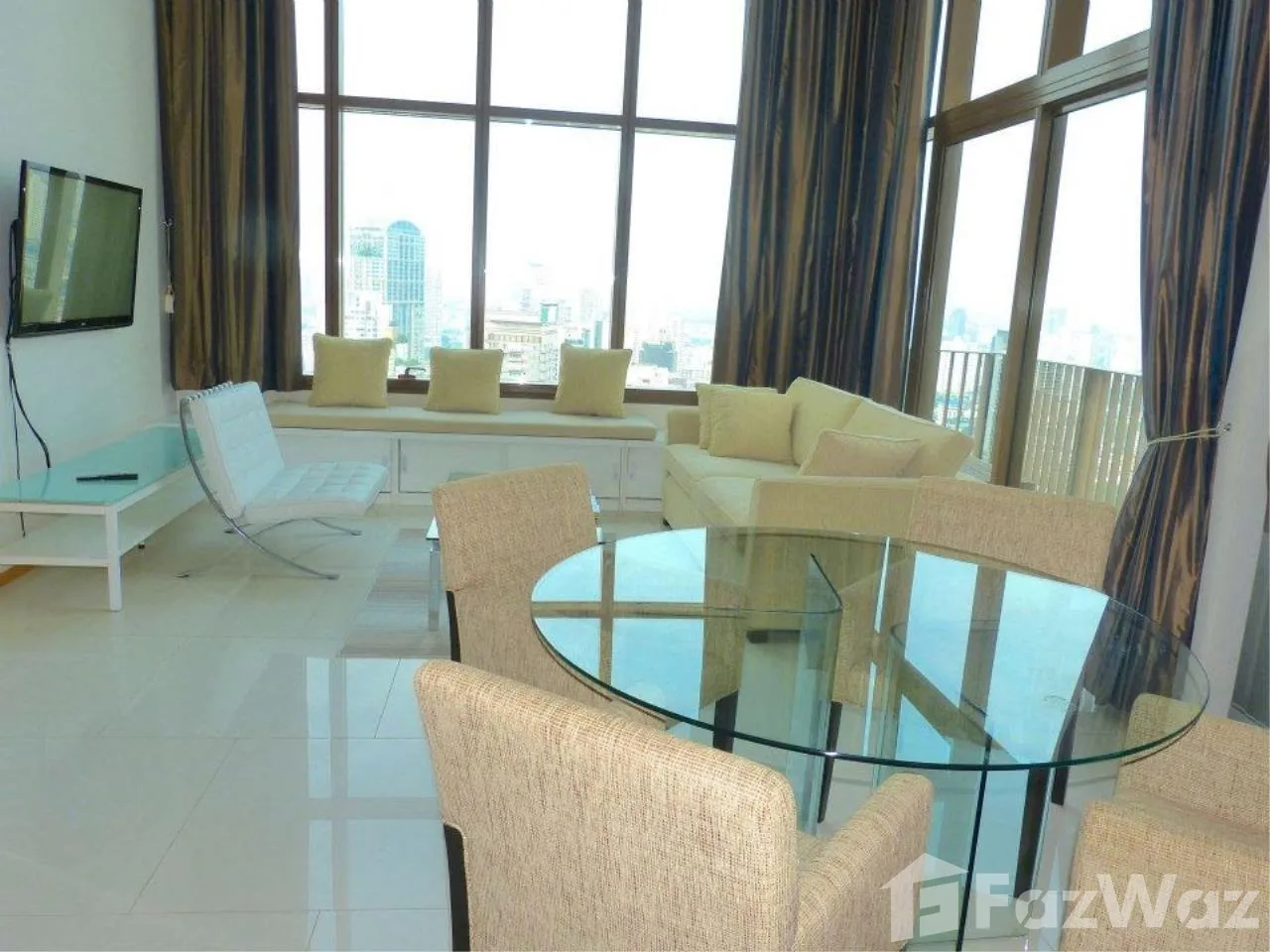 Stunning 2-bed, 2-bath duplex condo in Emporio Place, 134 sqm. For sale at ฿25M. Luxury living in Sukhumvit with excellent amenities and top-floor views.