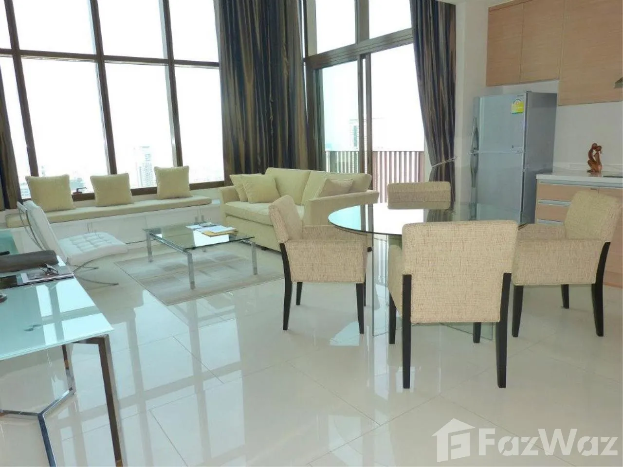 Stunning 2-bed, 2-bath duplex condo in Emporio Place, 134 sqm. For sale at ฿25M. Luxury living in Sukhumvit with excellent amenities and top-floor views.