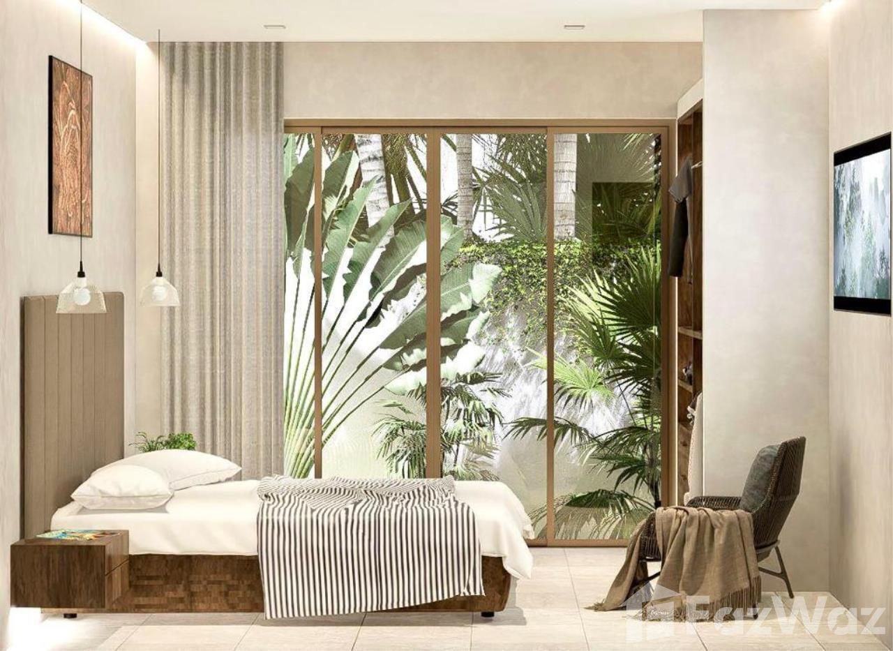 Luxury 3-bed, 3-bath, 221 sqm Mediterranean villa in Maenam, Samui. Private pool, lush garden, and top amenities. For sale at ฿9,900,000.