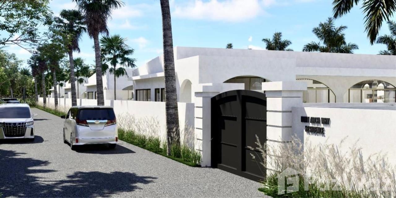 Luxury 3-bed, 3-bath, 221 sqm Mediterranean villa in Maenam, Samui. Private pool, lush garden, and top amenities. For sale at ฿9,900,000.