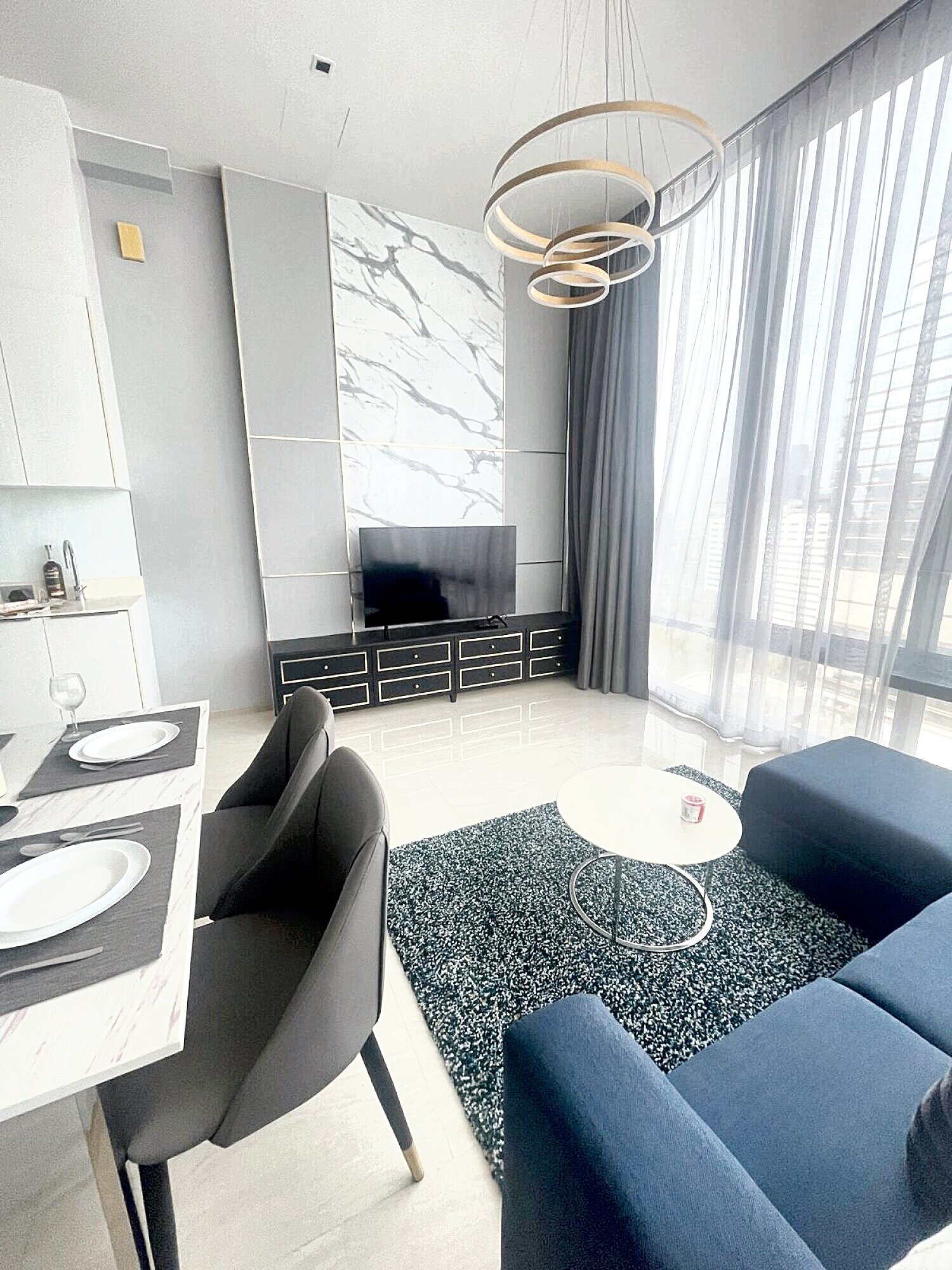 Luxury 2-bed, 2-bath condo for rent at Ashton Silom, 75 sqm, high floor, stunning city views. Prime CBD location near BTS & MRT. Rent: 83,000 THB/month.