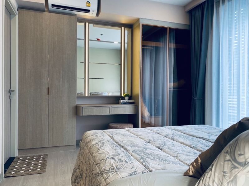 1-Bed 1-Bath 35.5 sqm condo at One9Five Asoke-Rama 9 for rent at 27,000 THB/month. Fully furnished, great facilities, 350m from MRT Phra Ram 9.