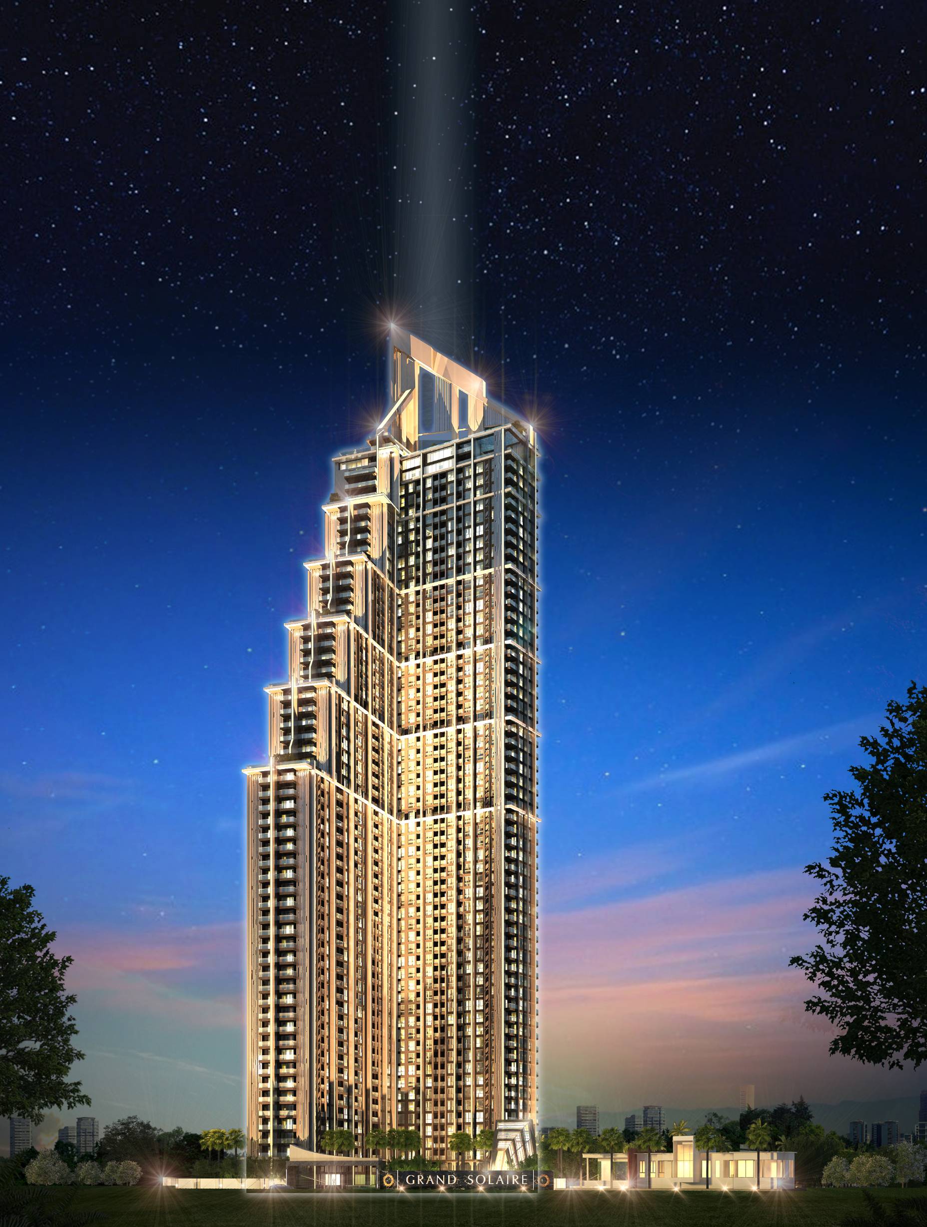 1-bedroom 29 sqm condo at Grand Solaire Pattaya for sale at 5.8MB. Fully furnished with panoramic ocean views and luxury facilities.