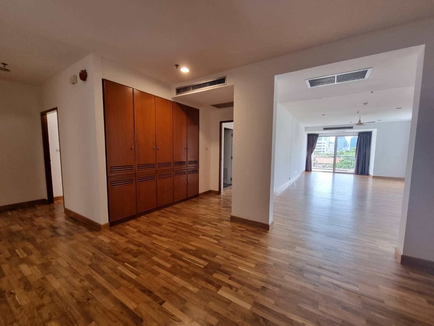 Spacious 3-bedrooms 3-bathrooms condo at Baan Suan Plu with 295 sqm, private residence, green garden, and premium amenities for rent at 135,000 THB/month.