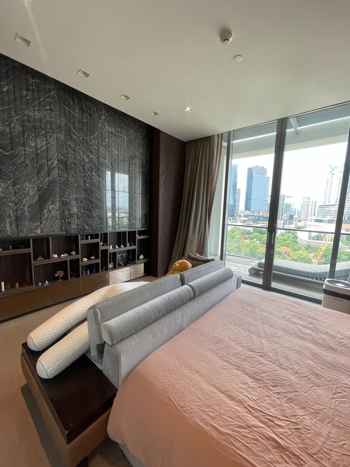 Luxury 2-bedroom 3-bathroom 220 sqm condo at Crystal Garden for sale in Sathorn. High floor, open views, concierge, lap pool, and tennis court.