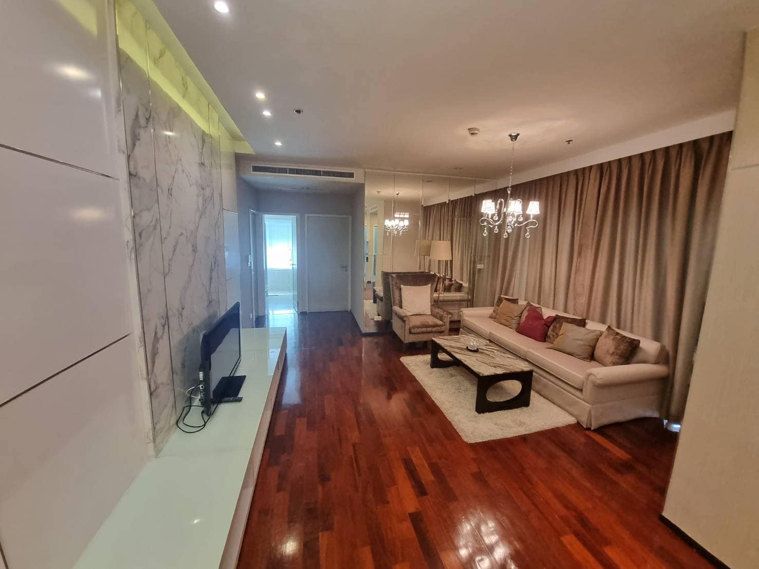 Explore this spacious 2-bed, 2-bath 115 sqm condo at Noble Ora, Thong Lo. Fully furnished, with amenities like a pool and gym. Rent for 55,000 Baht/Month.
