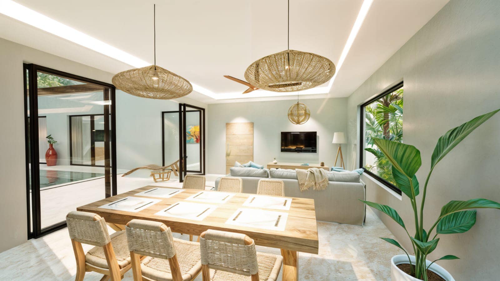 Customizable 4-bedroom villa in Maenam, Koh Samui with private pool and garden. Last plot available! Price: 12M THB. Ideal for living or investment.