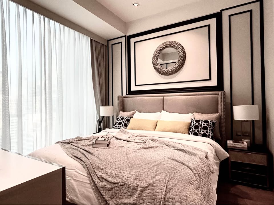 Luxury 1-bedroom 44 sqm condo at 28 Chidlom for rent 55K/month. Fully furnished, modern facilities, prime location near BTS Chidlom. Move-in ready.