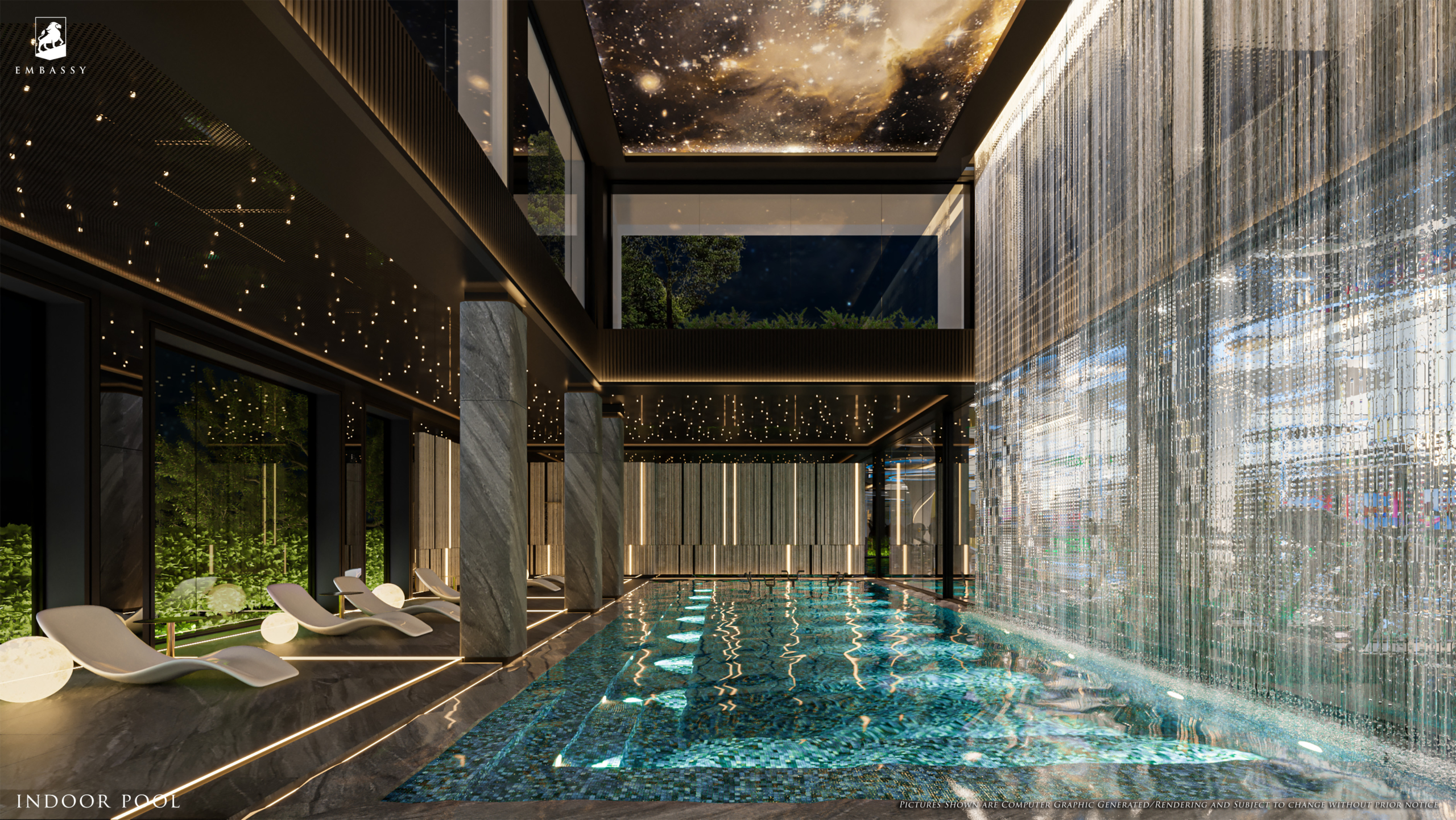 Luxury 2-bedroom 68 sqm condo at Embassy Pattaya for sale 6.79M THB. Prime Jomtien location, near the beach, rooftop jacuzzi, pools, spa, gym. Secure your unit today!