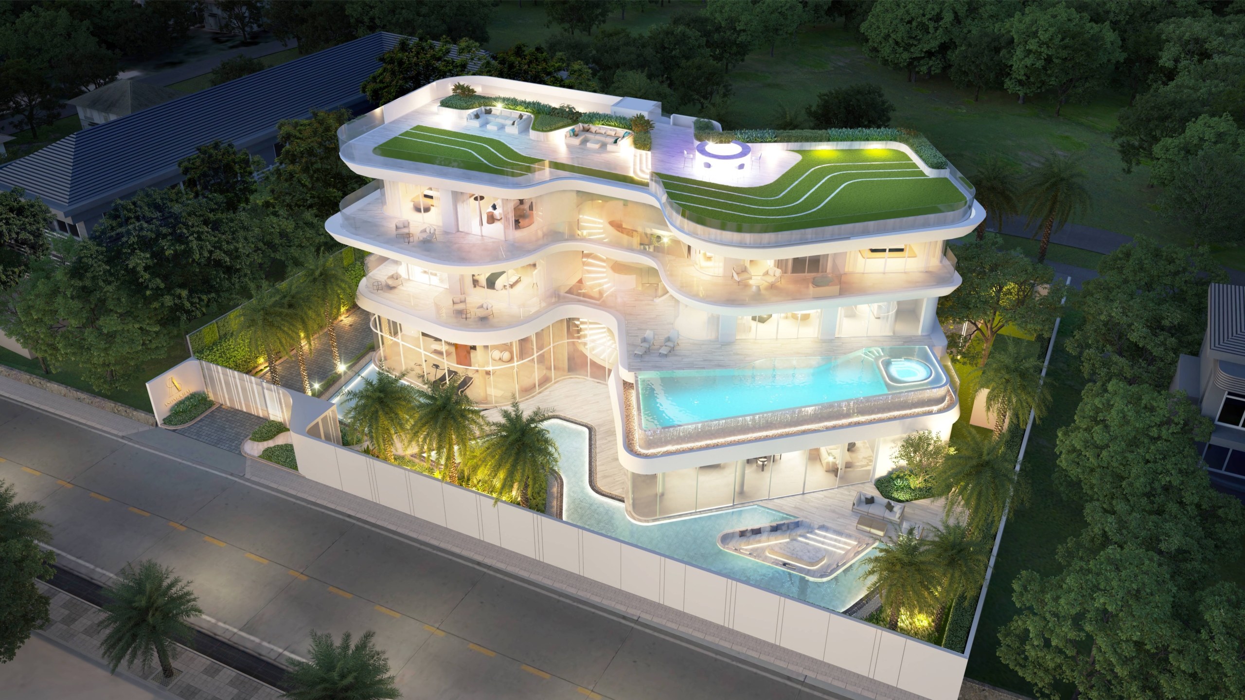 Ultra-luxury 5-bedroom 449 SQ.W. beachfront villa at ASONGKHAI for sale 415M THB. Private infinity pool, direct beach access, panoramic sea views. Exclusive property!