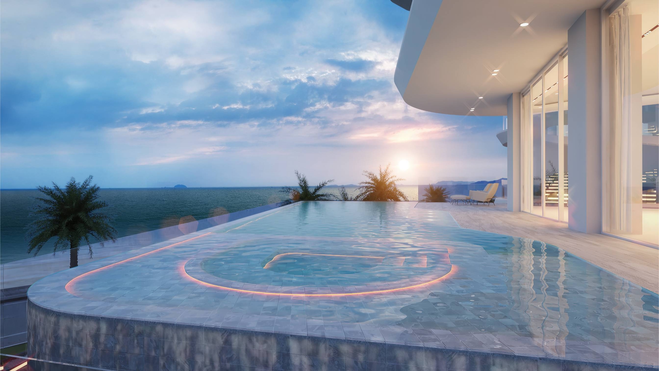 Ultra-luxury 5-bedroom 449 SQ.W. beachfront villa at ASONGKHAI for sale 415M THB. Private infinity pool, direct beach access, panoramic sea views. Exclusive property!