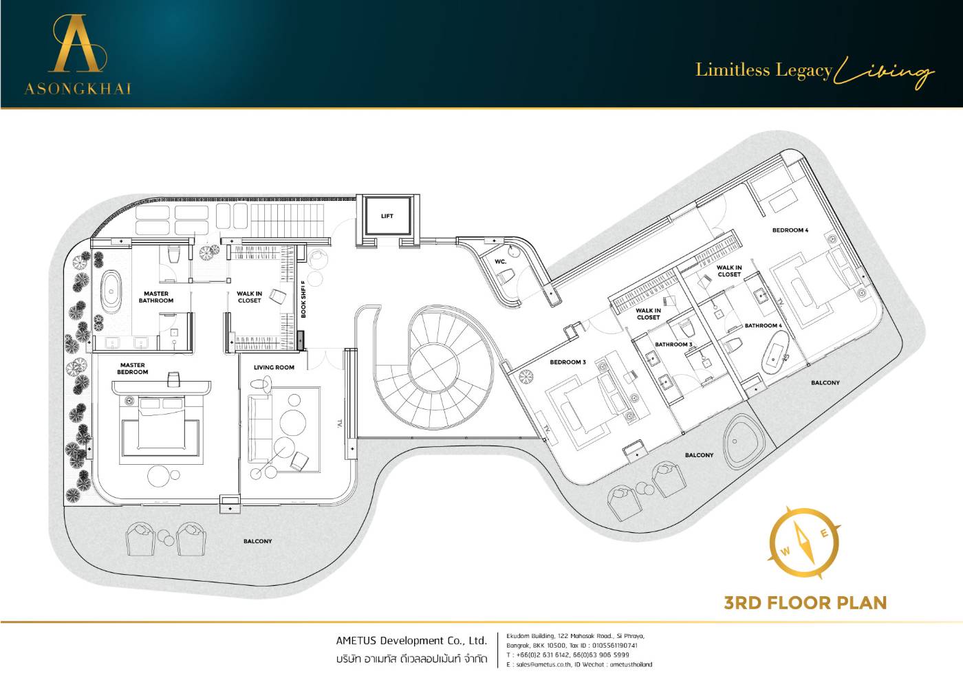 5-Bedrooms 5-Bathrooms 449 sqw Villa at the Asongkhai For Sale 415,000,000 THB