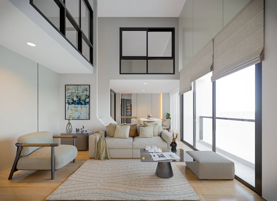 3-Bedroom, 2-Bath, 110 sqm Condo for Rent at One9five, MRT Rama 9 – ฿100,000/month, Fully Furnished