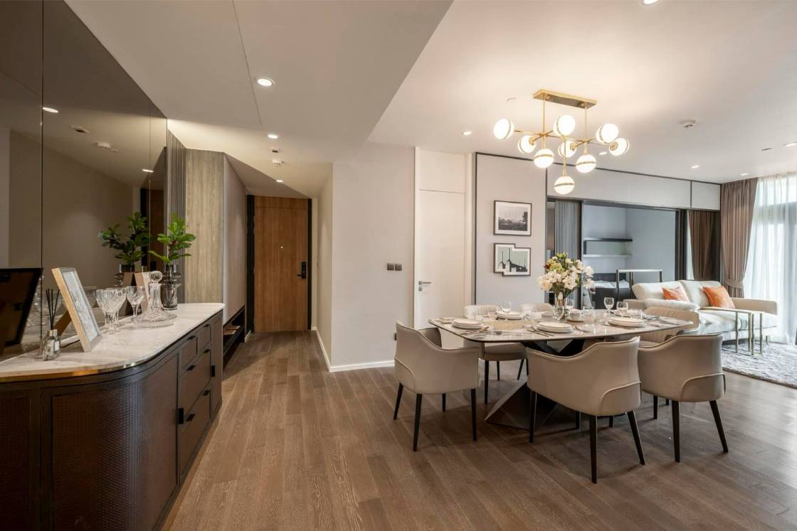 Luxury 2-bedroom condo at MUNIQ Sukhumvit 23, 86 sqm, 12th floor, prime Sukhumvit location. High-end facilities, near BTS Asoke. For rent at 100,000 THB/month.