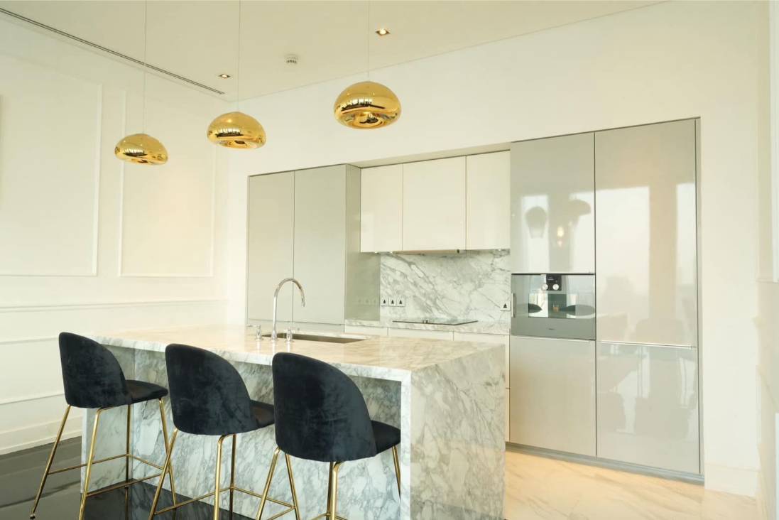 Luxury 2-bedroom, 124 sqm condo at The Ritz-Carlton Residences at MahaNakhon for rent at 300,000 THB/month. Premium facilities, BTS Chong Nonsi nearby.