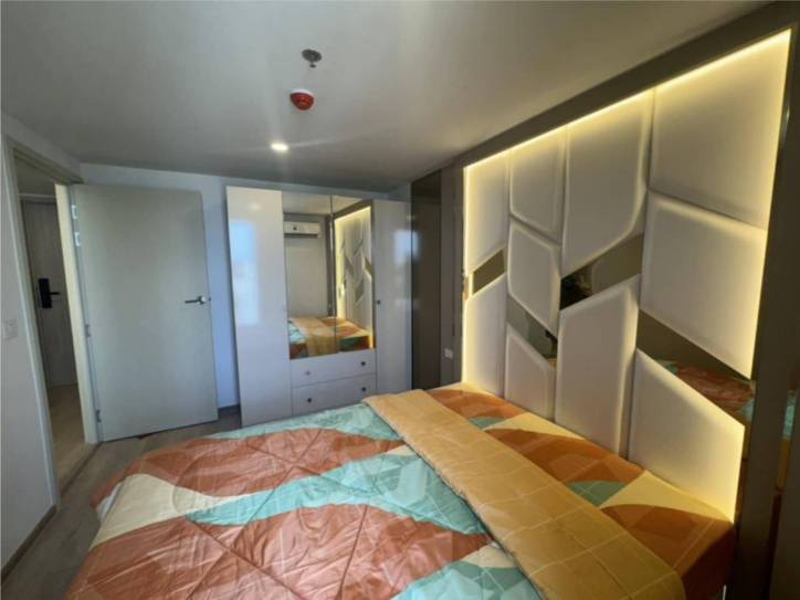 Brand new duplex 2 Bed 1 Bath 52sqm at LIFE Rama 4-Asoke for rent, fully furnished, premium appliances, near BTS Queen Sirikit. 45,000 THB/month.
